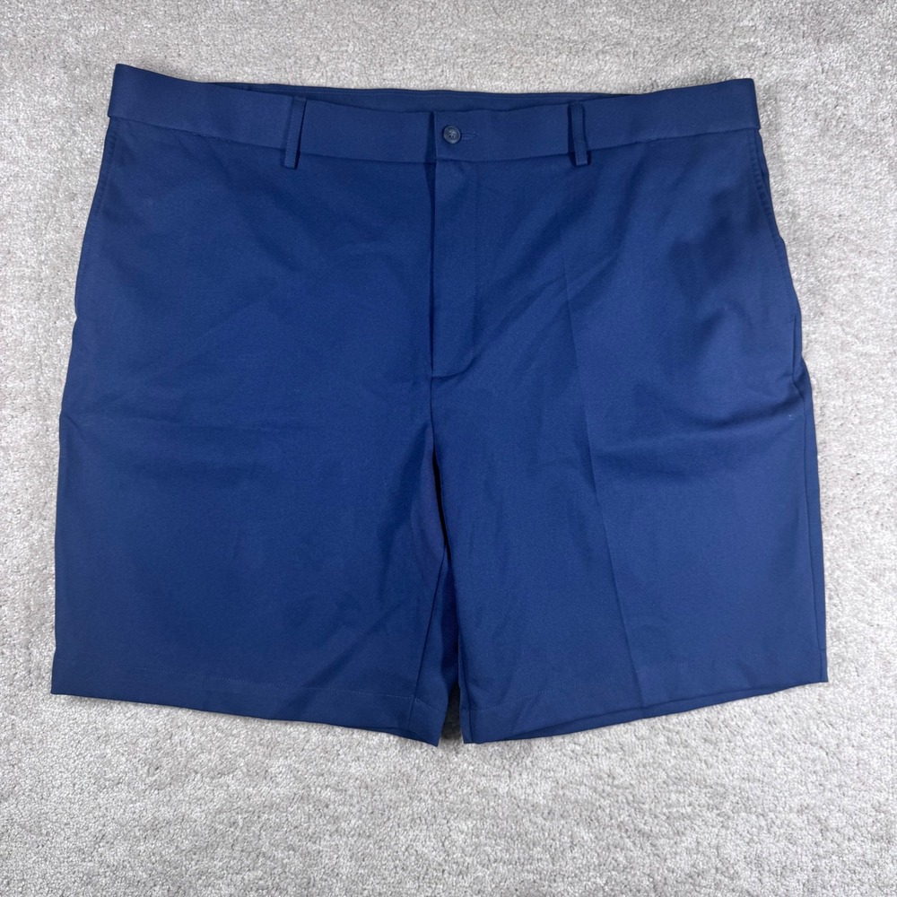 PGA Tour Mens Golf Shorts Navy Blue‎ Size 44 Flat Front Performance Activewear